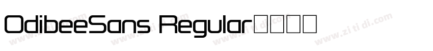 OdibeeSans Regular字体转换